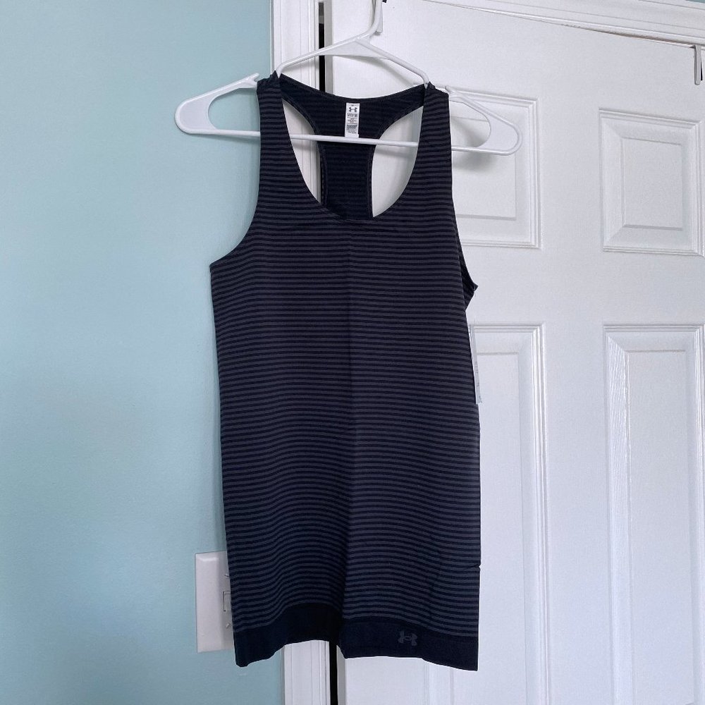 Under Armour Striped Workout Tank (Medium) - NWT